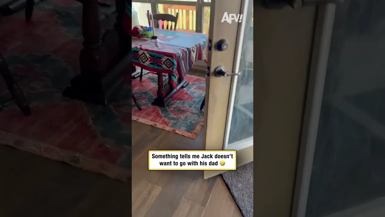 Something tells me Jack doesn't want to go with his dad 🤣