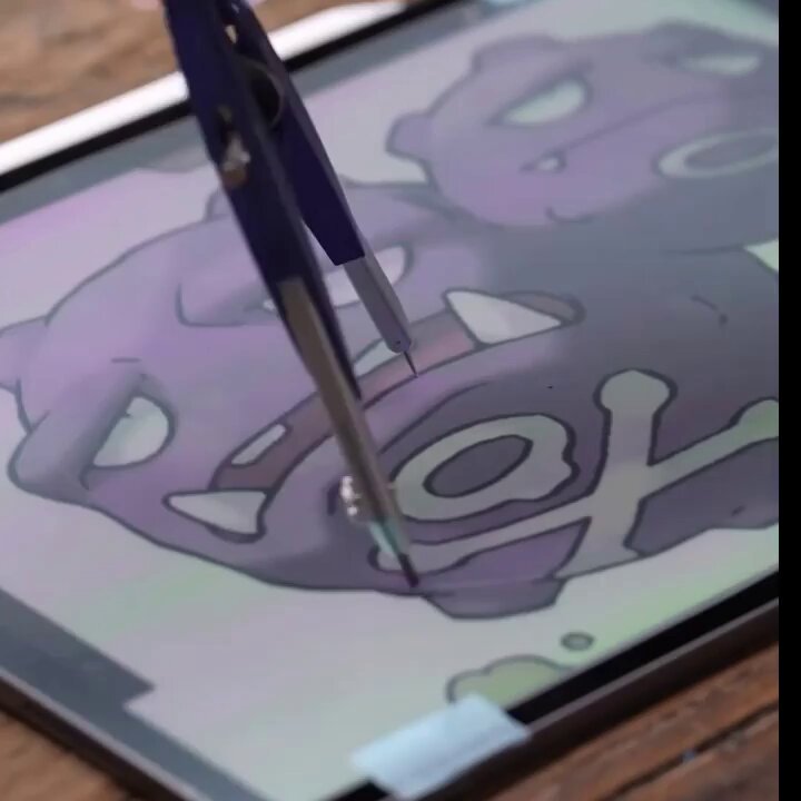 Science girl - Using a 3D pen to make a Pokémon mosquito coil holder.  📹 sanago_kr