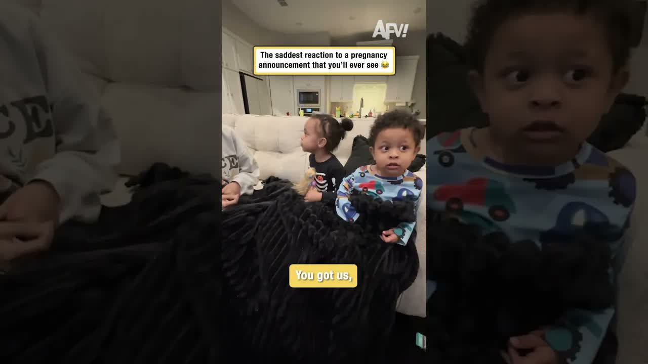 The saddest reaction to a pregnancy announcement that you'll ever see 😂